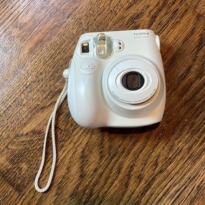 White Fujifilm Instax Mini Polaroid Camera